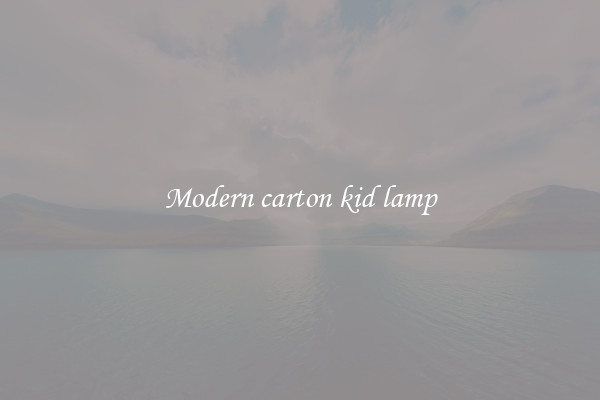 Modern carton kid lamp