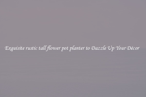 Exquisite rustic tall flower pot planter to Dazzle Up Your Décor  