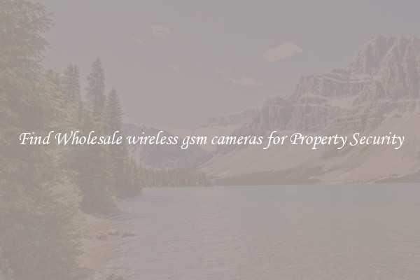Find Wholesale wireless gsm cameras for Property Security