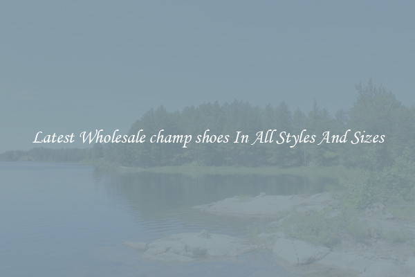 Latest Wholesale champ shoes In All Styles And Sizes