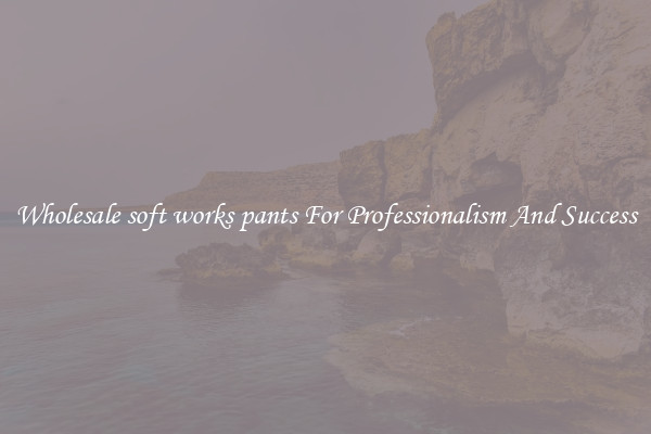 Wholesale soft works pants For Professionalism And Success
