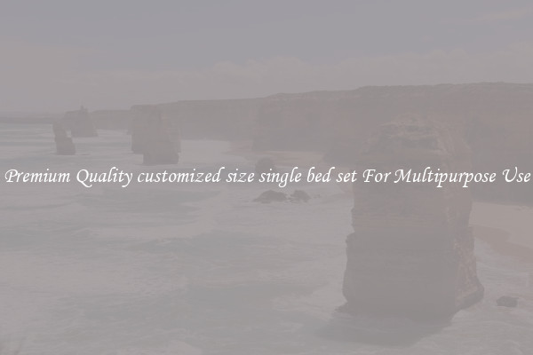 Premium Quality customized size single bed set For Multipurpose Use