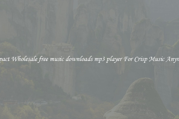 Compact Wholesale free music downloads mp3 player For Crisp Music Anywhere