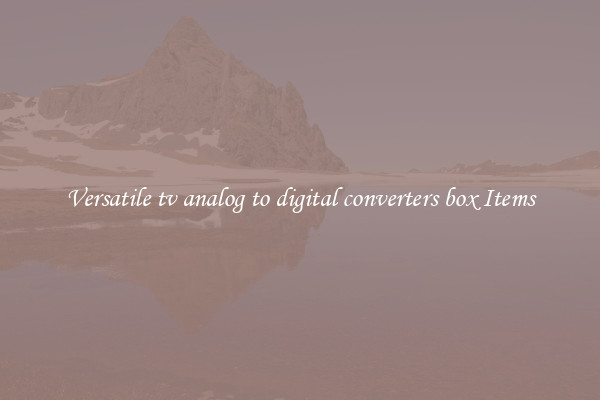 Versatile tv analog to digital converters box Items