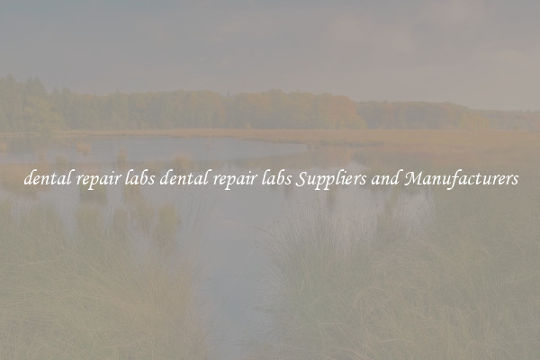 dental repair labs dental repair labs Suppliers and Manufacturers